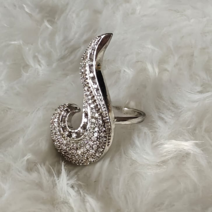 Enchanted Curve Cocktail Ring